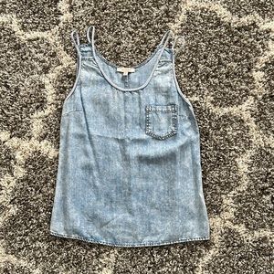 Skies Are Blue Stitch Fix Chambray Tank Size SP